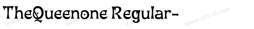 TheQueenone Regular字体转换